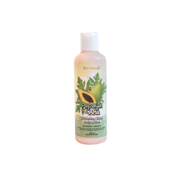 Roro Mendut Papaya & Aha Whitening Night Body Lotion